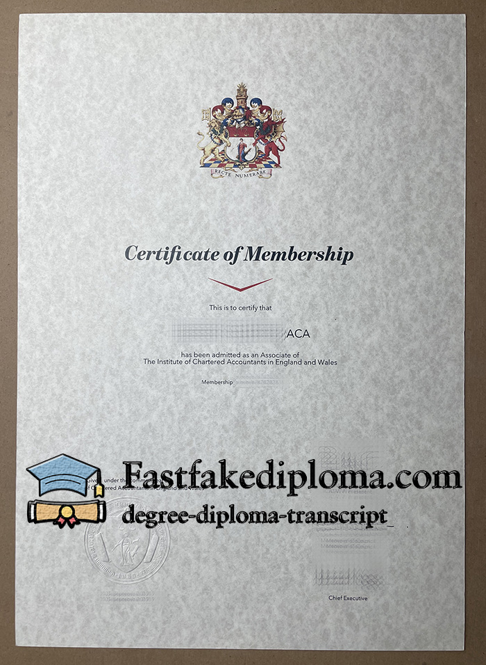 ICAEW certificate