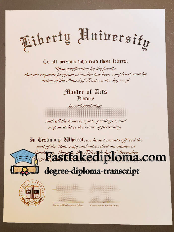 order Liberty University degree