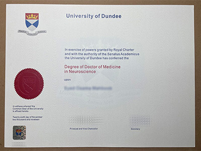 University of Dundee diploma