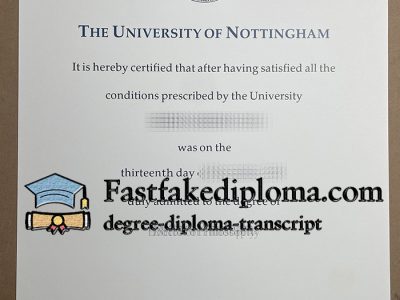 Order University of Nottingham diploma.