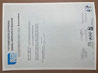 Buy WJEC certificate, get CBAC fake certificate online.