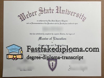 Can I order Weber State University degree?