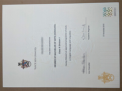 York St John University degree