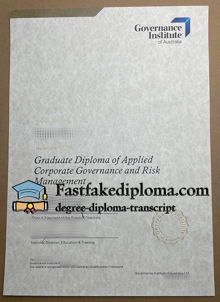 Governance Institute of Australia certificate. buy GIA certificate online.