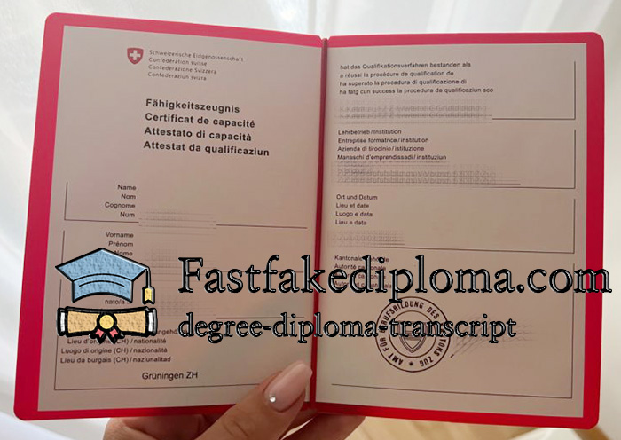 get Swiss Eidgenössischem Fachausweis certificate