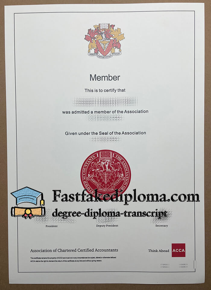 Where to buy ACCA fake certificate?