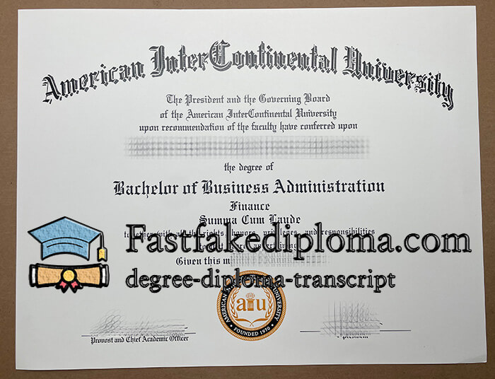 purchase realistic American Intercontinental University degree