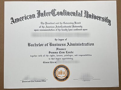 purchase realistic American Intercontinental University degree
