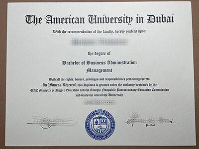 purchase realistic American University in Dubai degree