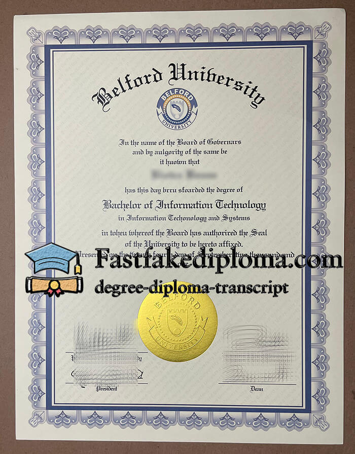 purchase realistic Belford University degree