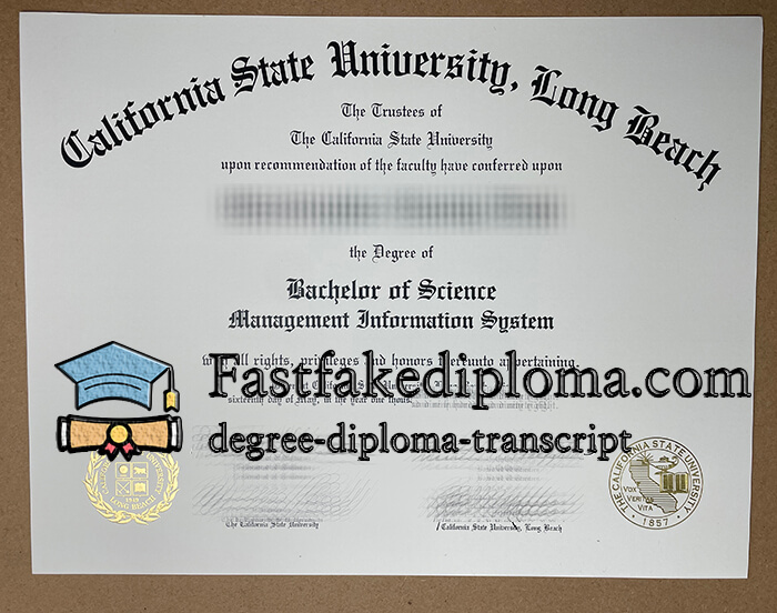 California State University Long Beach diploma
