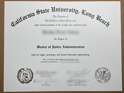California State University Long Beach diploma