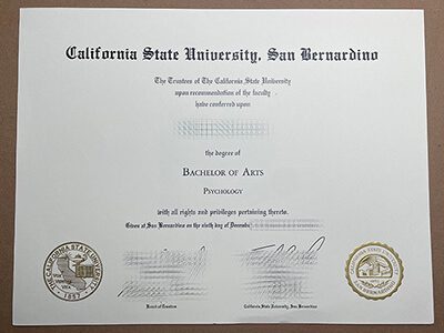 buy CSU San Bernardino diploma
