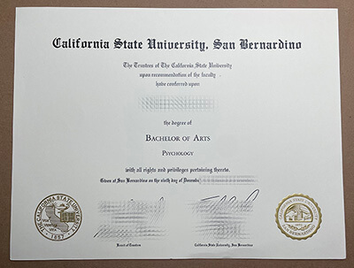 buy CSU San Bernardino diploma