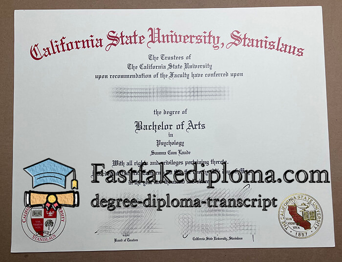 Stanislaus State diploma