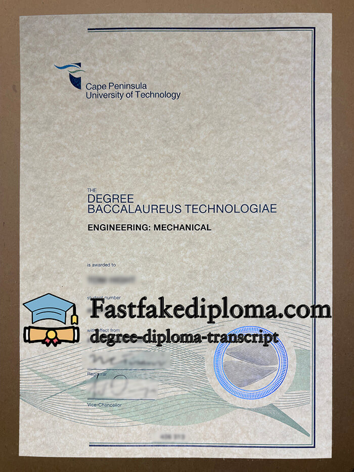 Buy Cape Peninsula University of Technology degree, order CPUT fake certificate