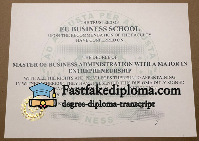purchase realistic EU Busniess School degree