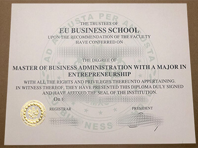 purchase realistic EU Busniess School degree