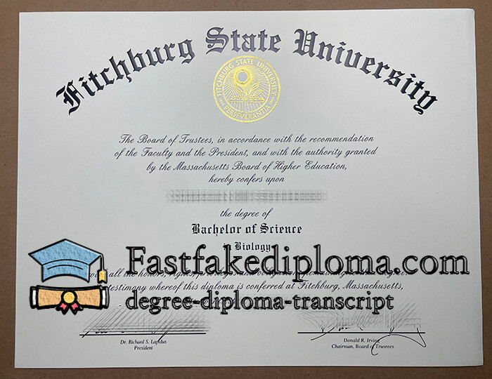 purchase realistic Fitchburg State University degree