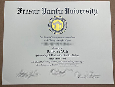order Fresno Pacific University diploma