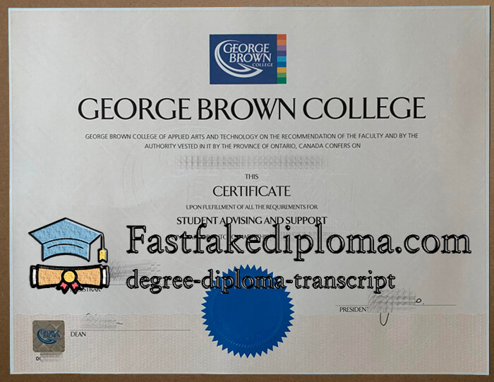 Buy George Brown College diploma, get GBC degree online.