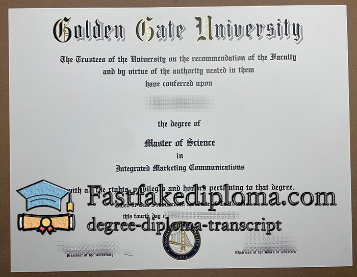Buy Golden Gate University diploma, order GGU fake degree online.