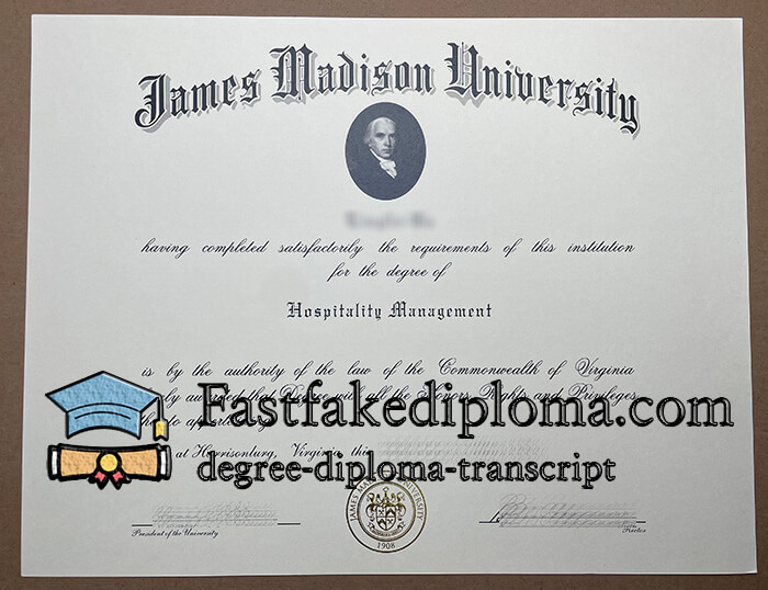 purchase realistic James Madison University degree