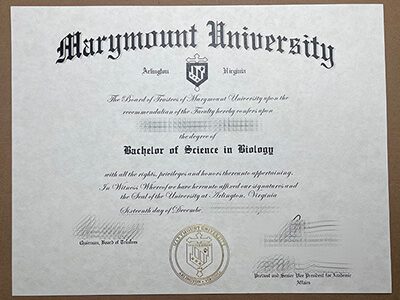 Purchase a Marymount University fake diploma online.