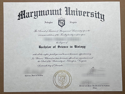 Purchase a Marymount University fake diploma online.