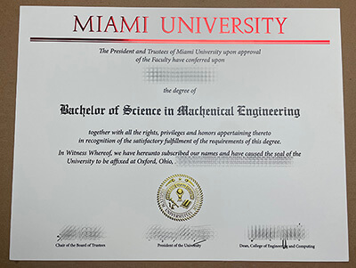 Buy Miami University diploma online