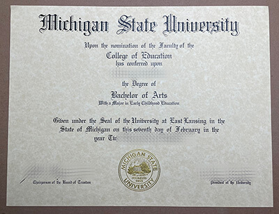 Buy Michigan State University diploma. get fake degree