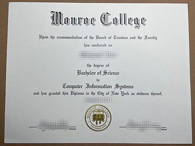 Where to buy Monroe College diploma? buy fake degree online.