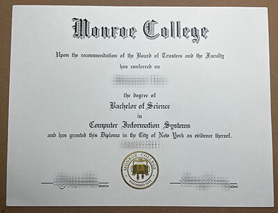Where to buy Monroe College diploma? buy fake degree online.