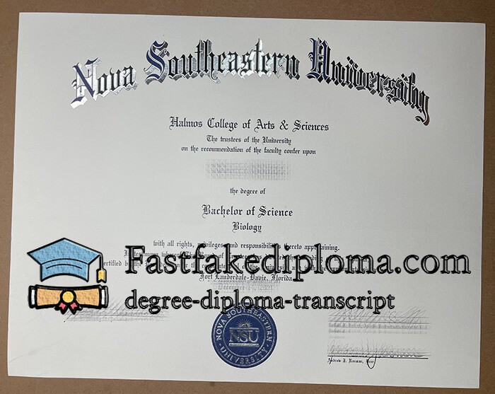 How to order Nova Southeastern University diploma?