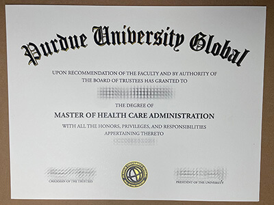 Purdue University Global diploma