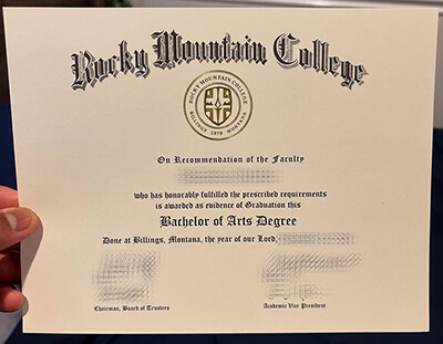 order Rocky Mountain College diploma