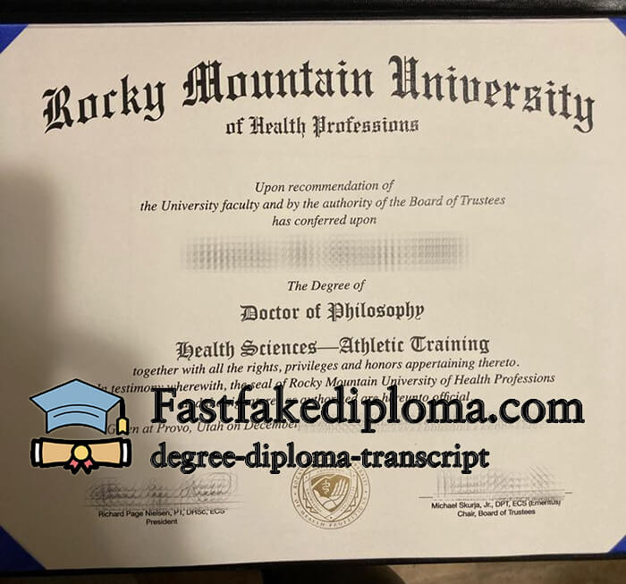 Buy Rocky Mountain University diploma