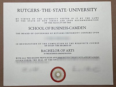 purchase realistic Rutgers the state University degree