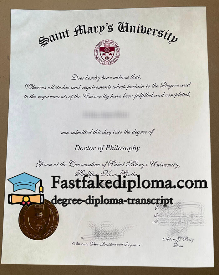 Buy Saint Mary's University diploma