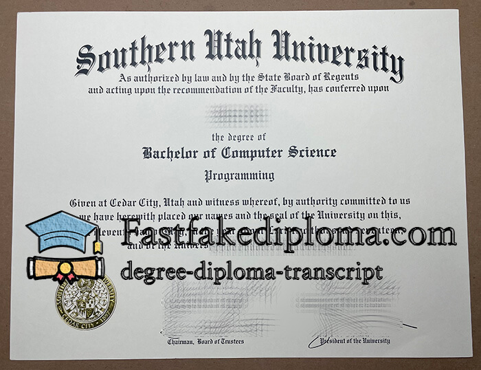 Get a Southern Utah University fake diploma, Make a SUU degree online.