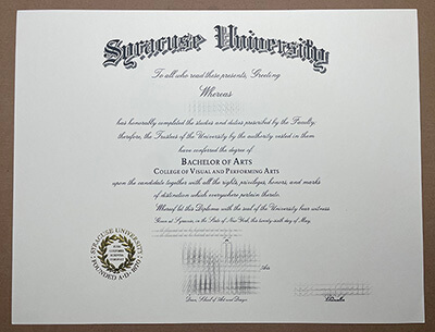 Purchase a Syracuse University fake diploma online.