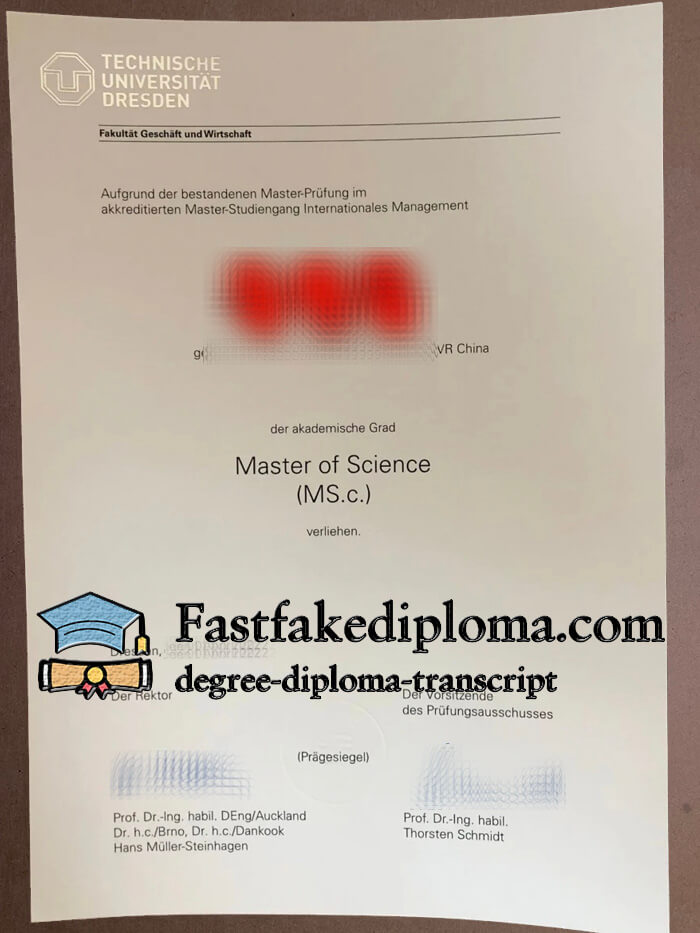 Buy Technische Universität Dresden fake diploma.