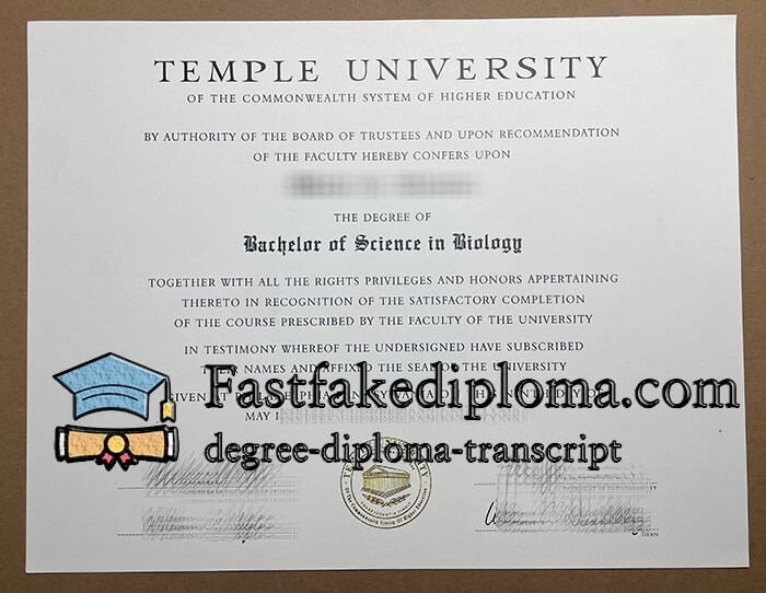 Buy Temple University diploma, get Temple University degree online.