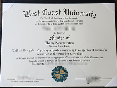 Buy West Coast University diploma