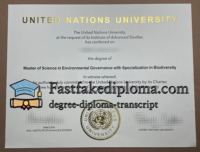 purchase realistic United Nations University degree