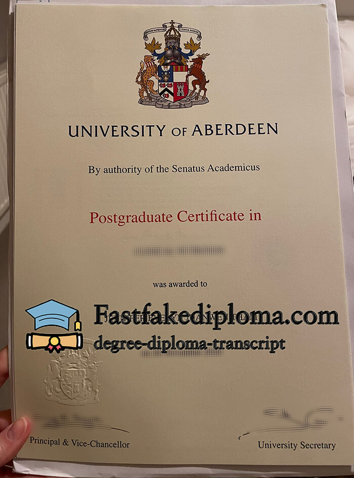 University of Aberdeen diploma