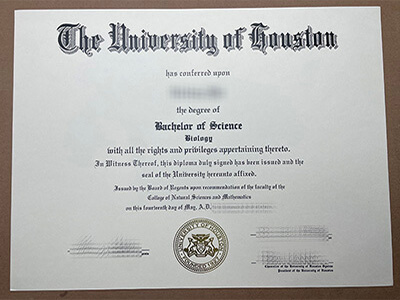 Purchase a University of Houston fake diploma online.