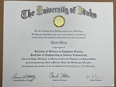 Buy University of Idaho diploma. University of Idaho degree.