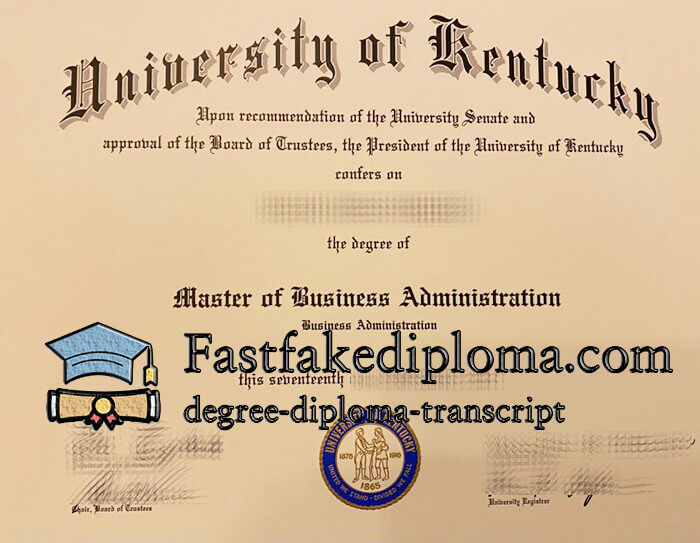 purchase realistic University of Kentucky degree