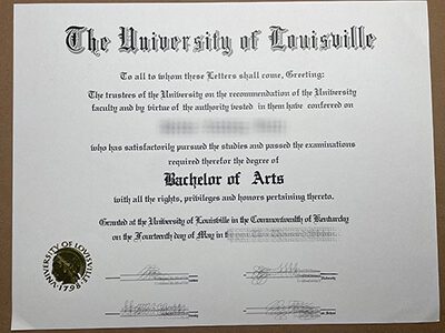 purchase realistic University of Louisville degree